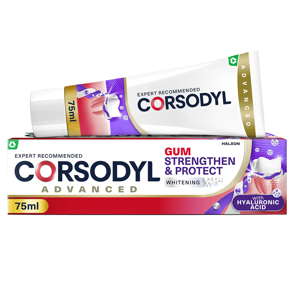 Corsodyl Gum Strengthen and Protect Toothpaste Whitening 