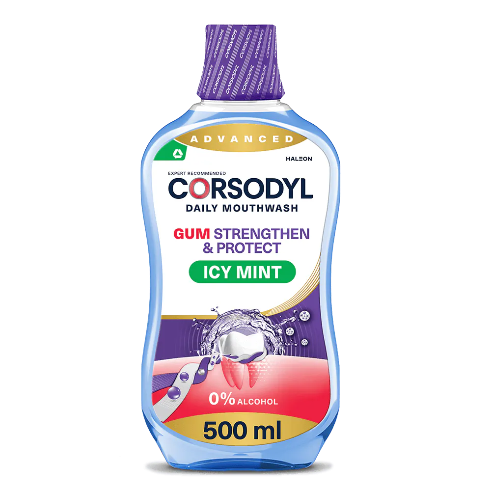 Corsodyl Gum Strengthen and Protect Mouthwash Icy Mint