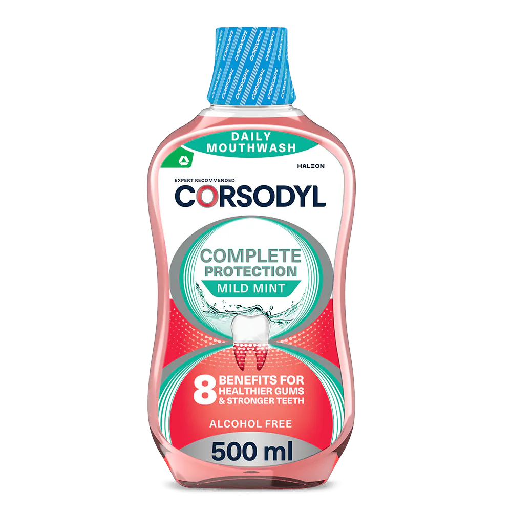 corsodyl complete protection mild mint mouthwash