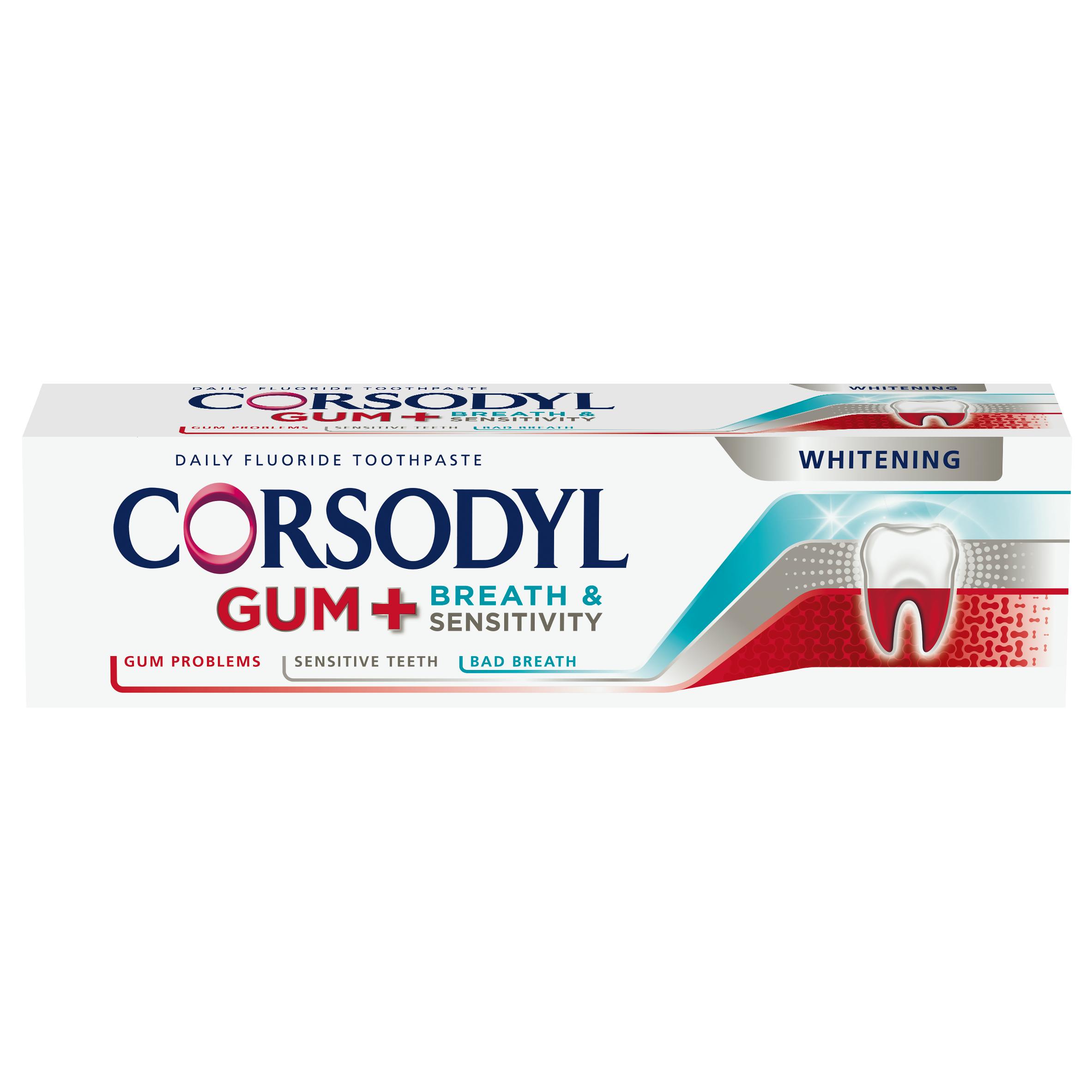 corsodyl gum and sensitivity and breath toothpaste