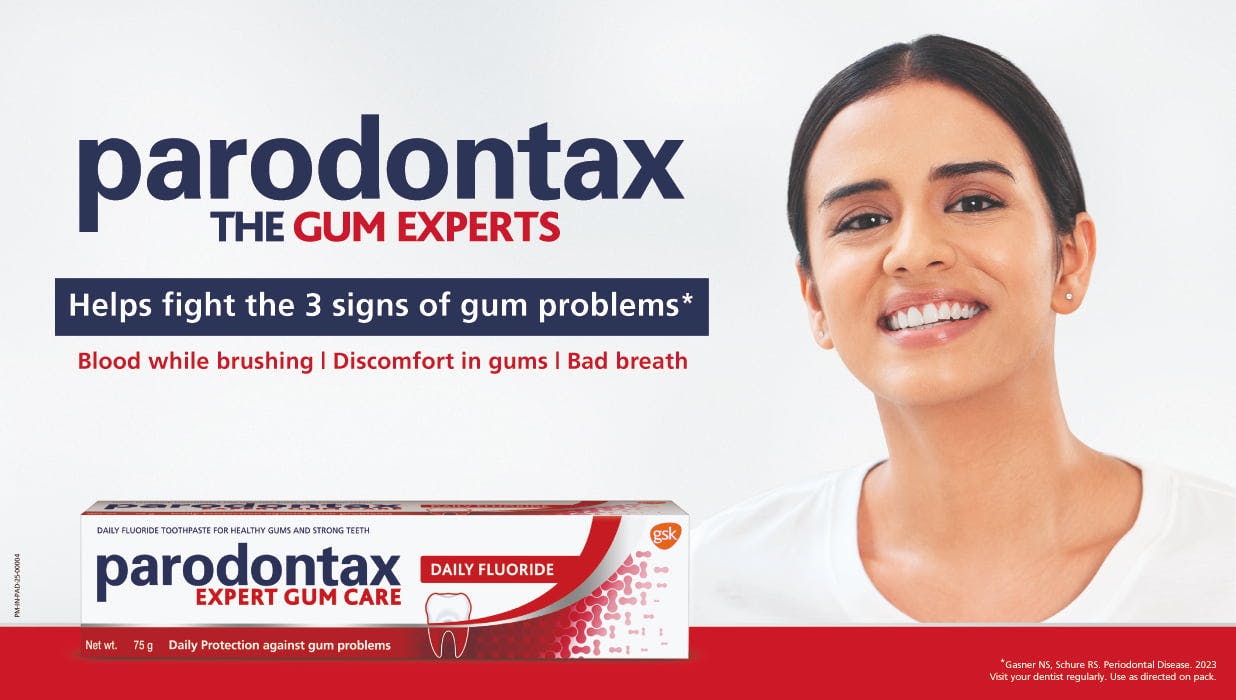 parodontax Expert Gum Care banner