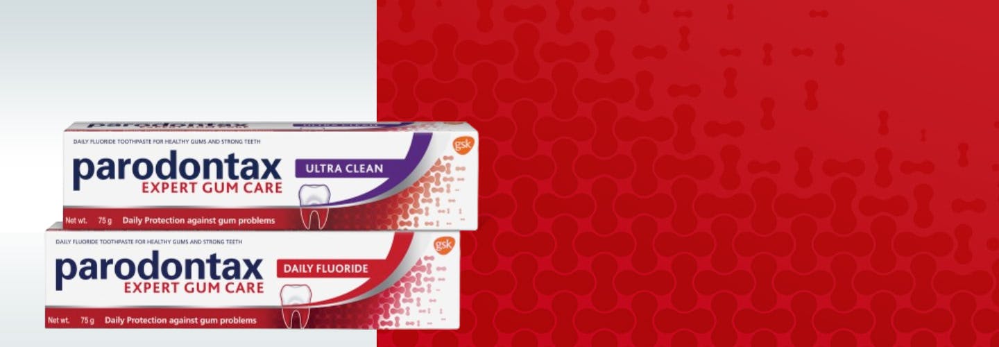 parodontax product range banner