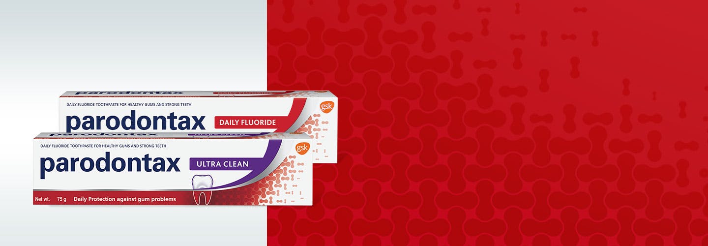 parodontax product range banner