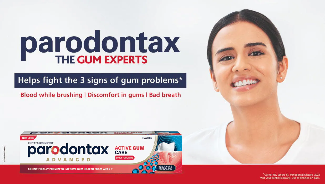 parodontax Expert Gum Care banner