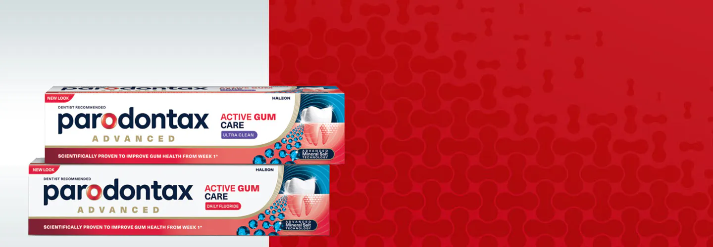 parodontax product range banner