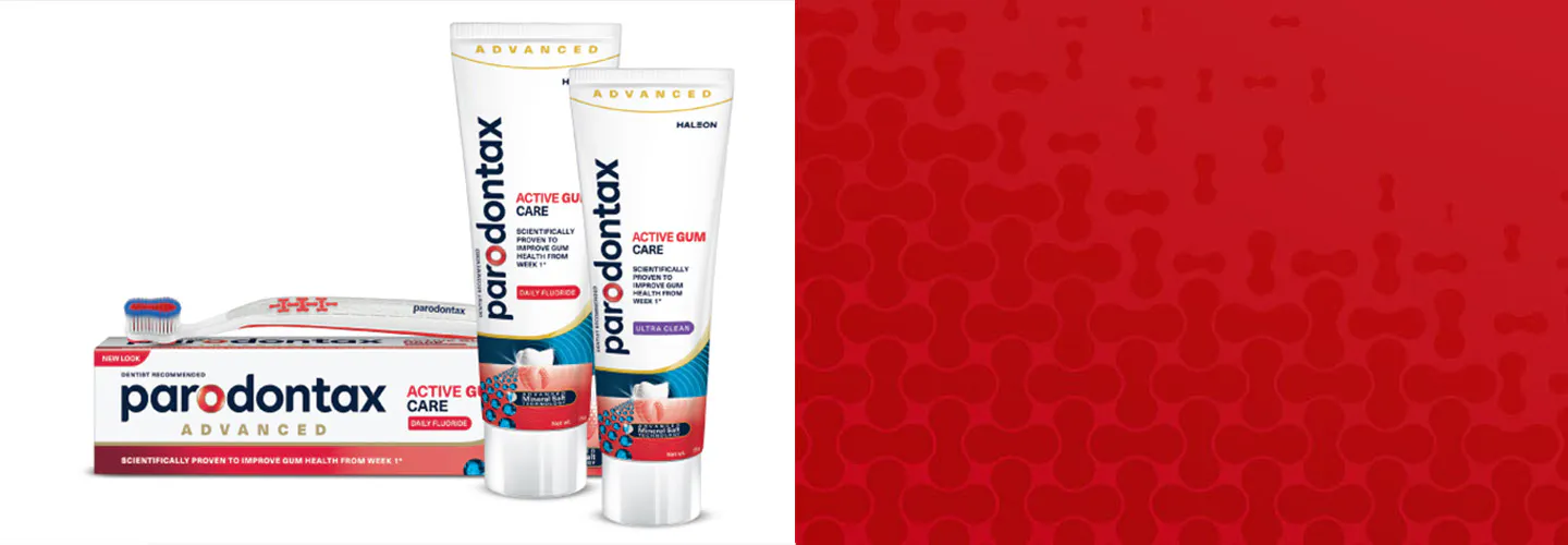 parodontax product range banner