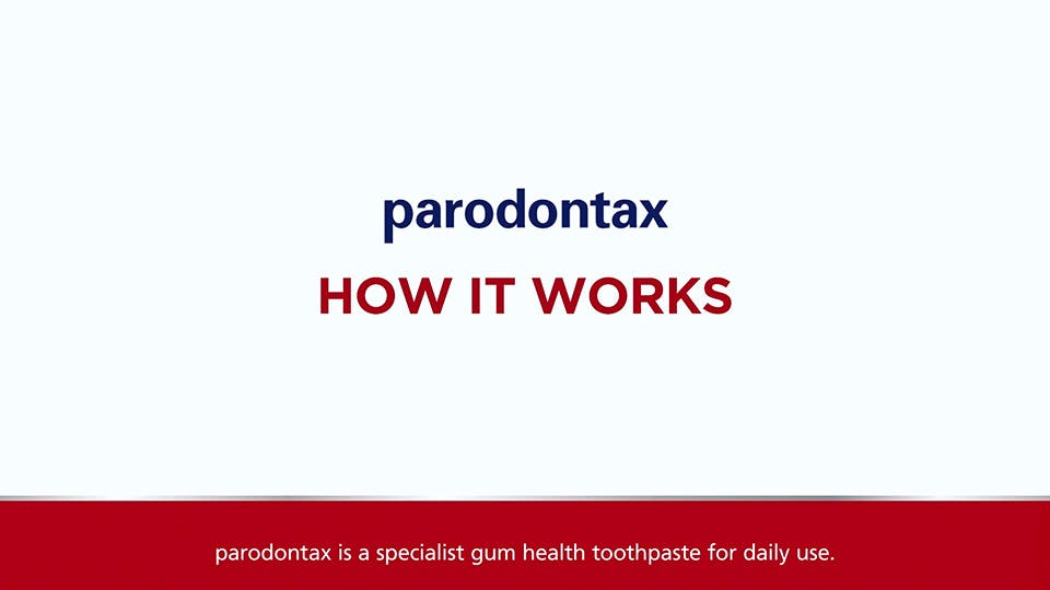 How Parodontax Toothpastes work video banner