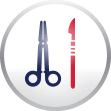 Scalpel Scissors parodontax Icon