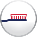 soft round-bristled toothbrush