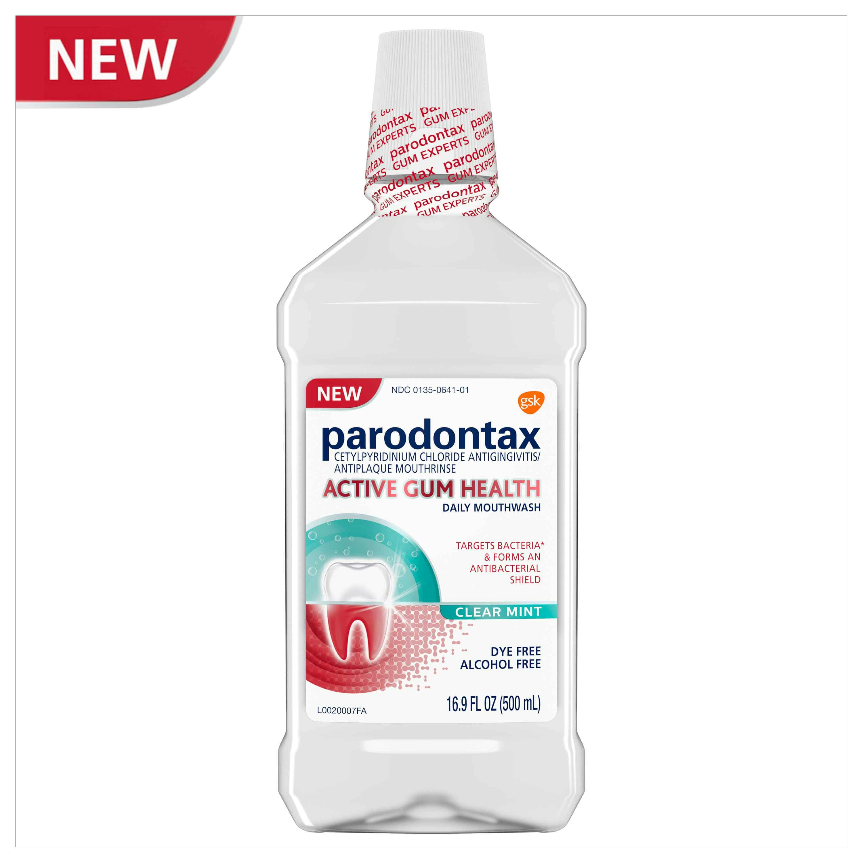 parodontax active gum health clear mint mothwash