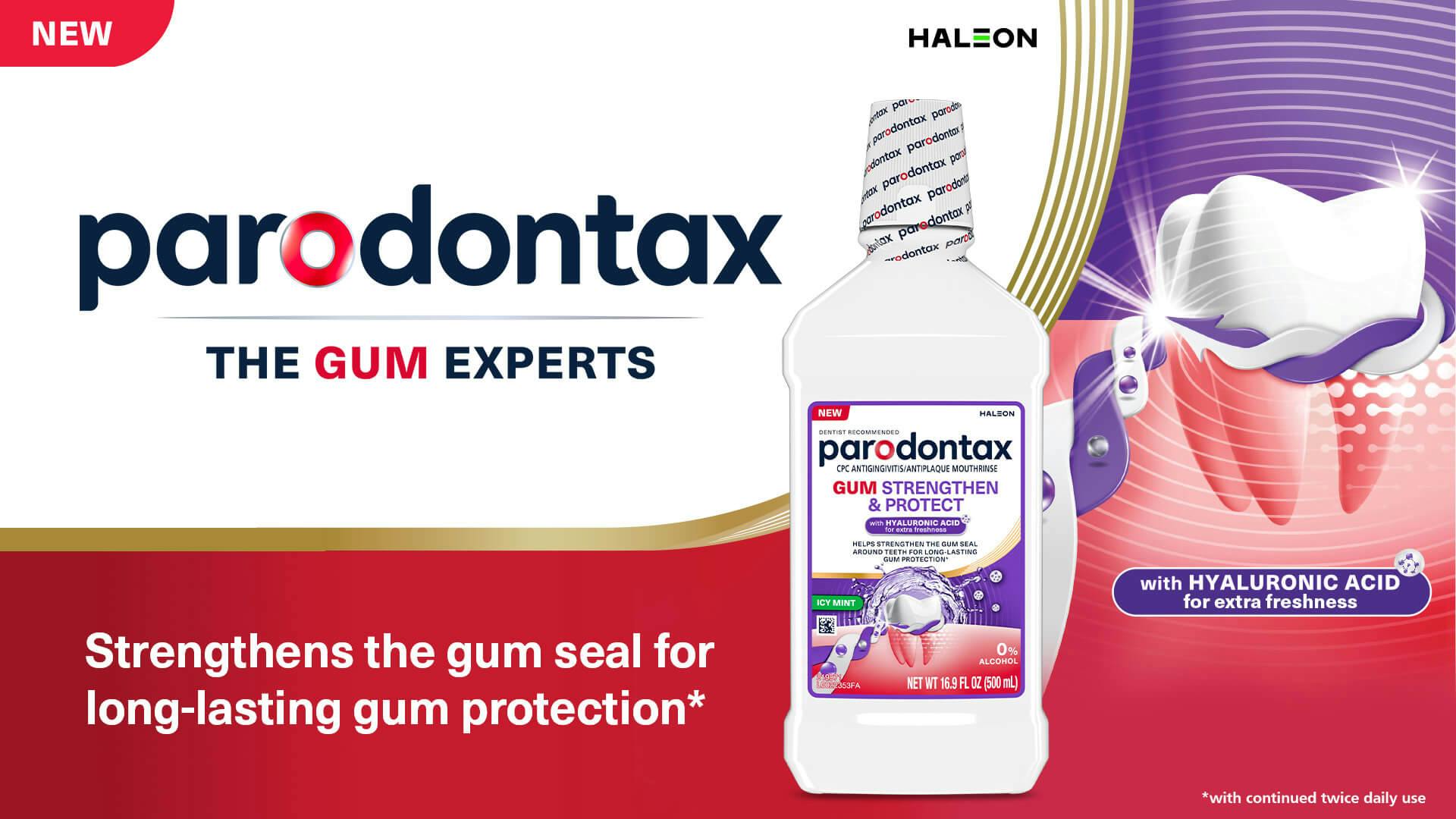 parodontax The Gum Experts banner