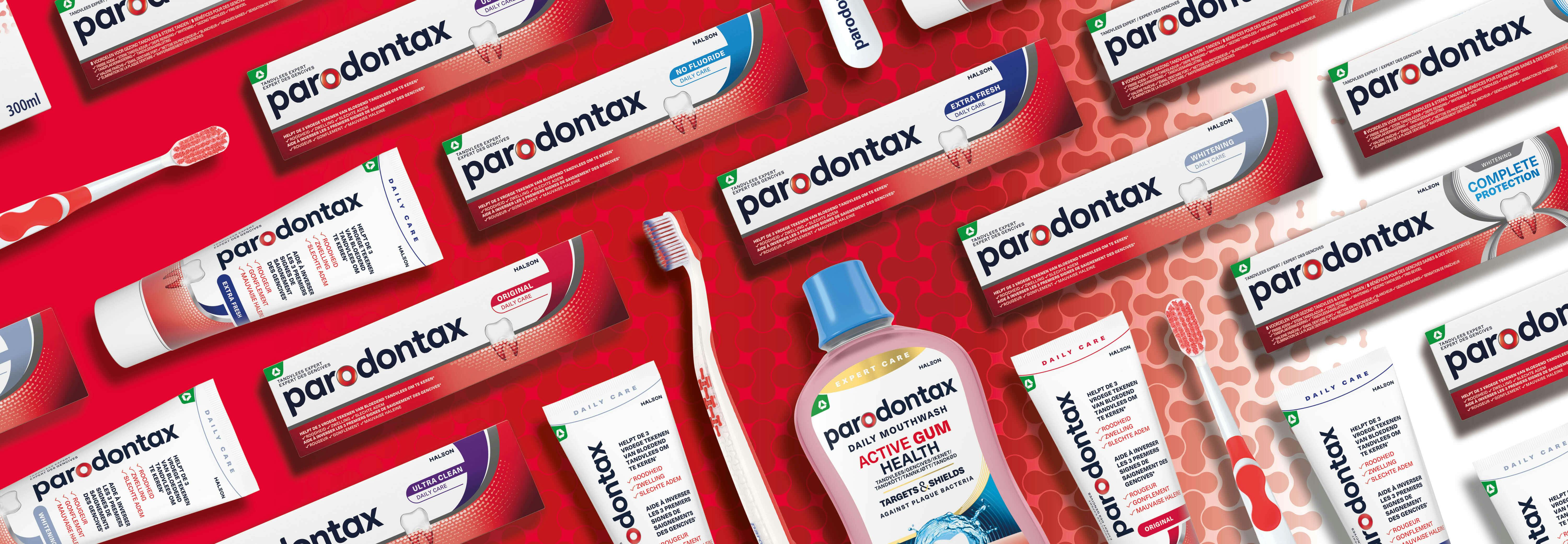 parodontax product range banner
