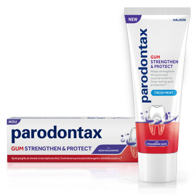 Gama de produse parodontax Gum Strengthen & Protect 