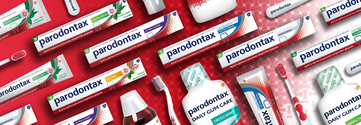 parodontax product range banner