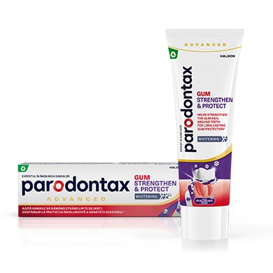 Gama de produse parodontax Gum Strengthen & Protect 