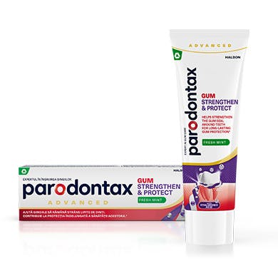 Gama de produse parodontax Gum Strengthen & Protect 