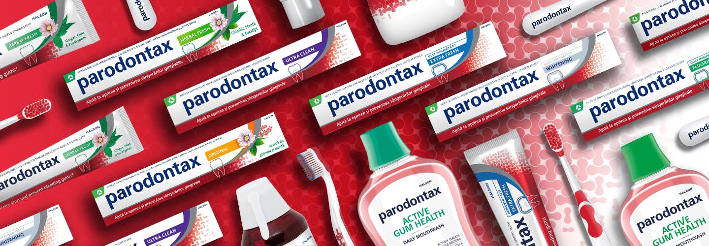 parodontax product range banner