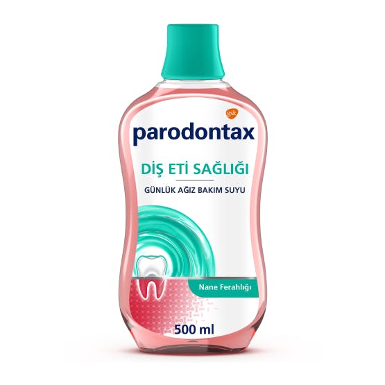 parodontax günlük diş eti bakımı ve ağız çalkalama suyu nane ferahlığı alkolsüz
