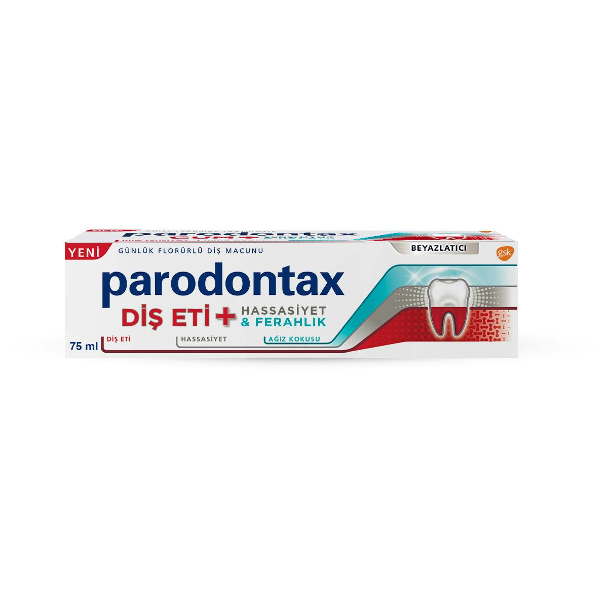 parodontax diş eti+ hassasiyeti & ferahlık diş macunu