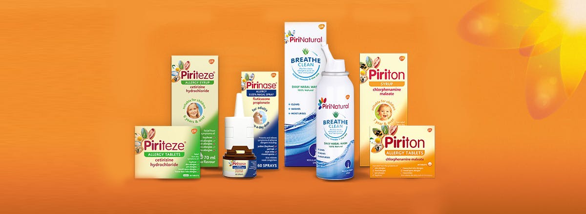 Pirinase, Piriteze, PiriNatural and Piriton products