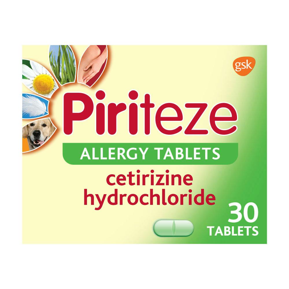 Piriteze Allergy Relief Tablets- 30s