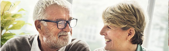 woman and man up close to each other