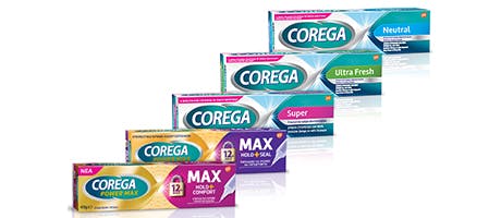 Corega Fixative Creams all products