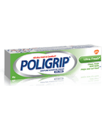 40g Container of Poligrip Ultra Fresh Denture Adhesive Cream