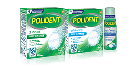 Polident Cleaning product range