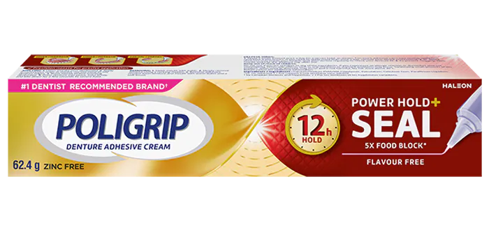Power Hold + Seal Denture Adhesive Cream