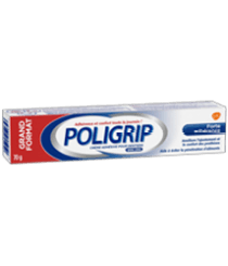Contenant de 40 g Poligrip Forte adhérence Crème adhésive pour prothèses dentaires