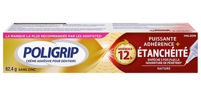 Crème adhésive pour prothèses dentaires Puissance Adhérence + Étanchéité