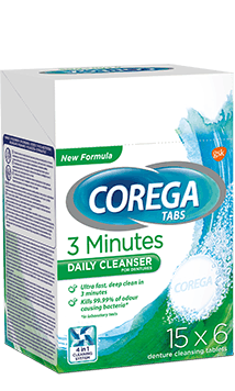 Tabletki czyszczące Corega 3 - minuty