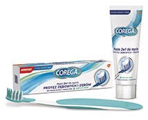 Corega 2w1 Corega 2w1 pasta i szczoteczka do protez i zębów