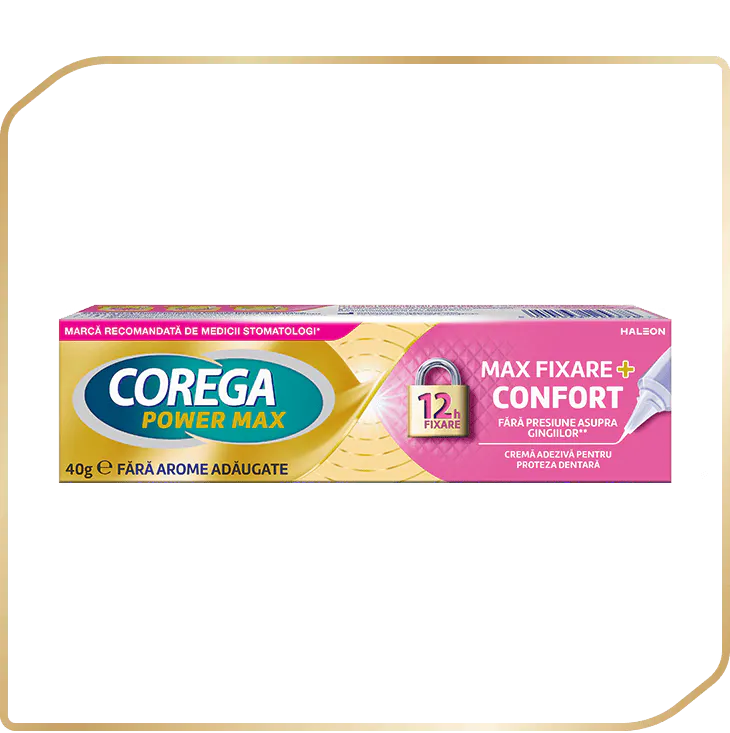 Crema adezivă Corega Max  Fixare + Confort 40g