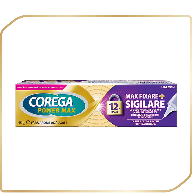 Crema adezivă Corega Max Fixare + Sigilare 40g