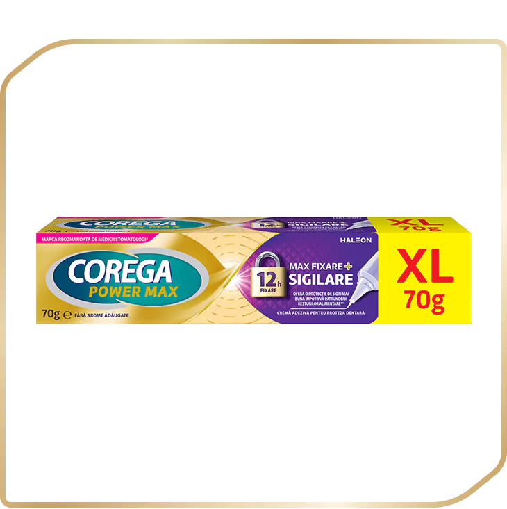 Crema adezivă Corega Max Fixare + Sigilare 70g