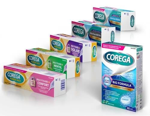 Gama de creme adezive COREGA® pentru proteze dentare link către Gama de creme adezive COREGA® pentru proteze dentare