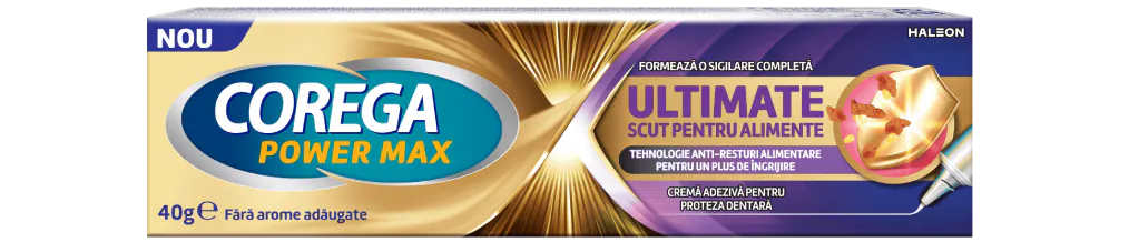 Corega Power Max Ultimate Scut Pentru Alimente