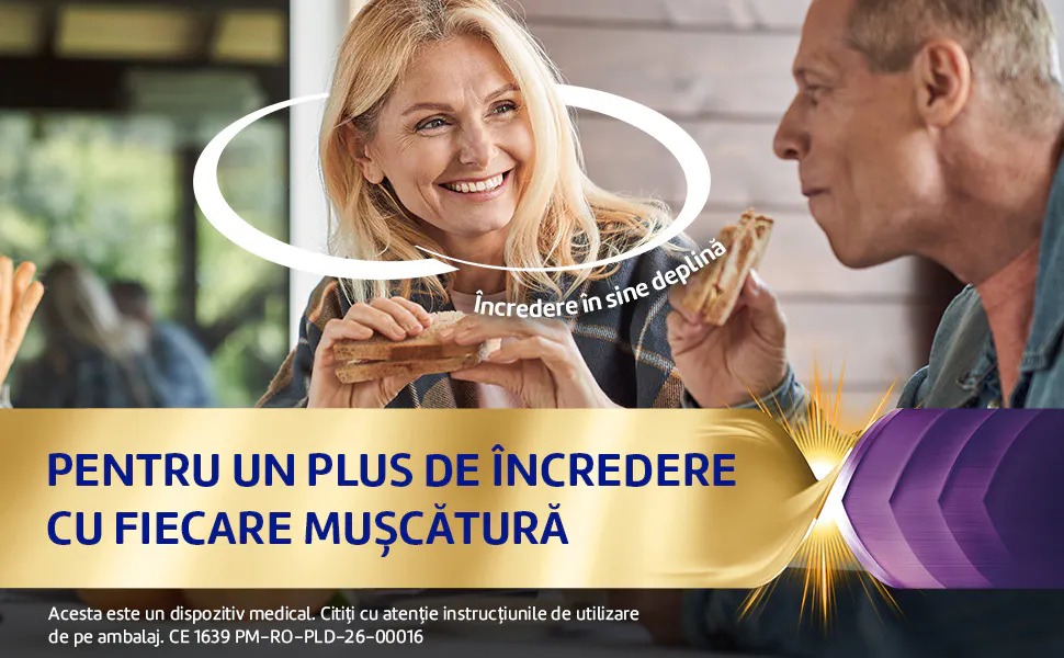 Corega Power Max – pentru proteză dentară, oferă încredere deplină la fiecare mușcătură