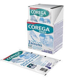 Corega TABS antibakteriálne tablety na čistenie zubnej náhrady