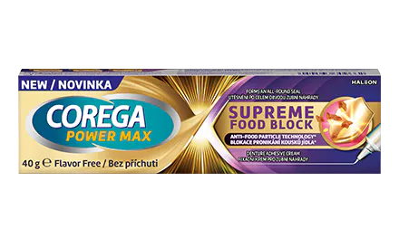Corega Max Supreme Food Block fixačný krém 40 g