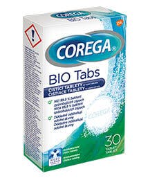 Corega BIO tabs antibakteriálne čistiace tablety