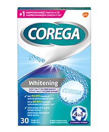 COREGA Whitening antibakteriálne čistiace tablety