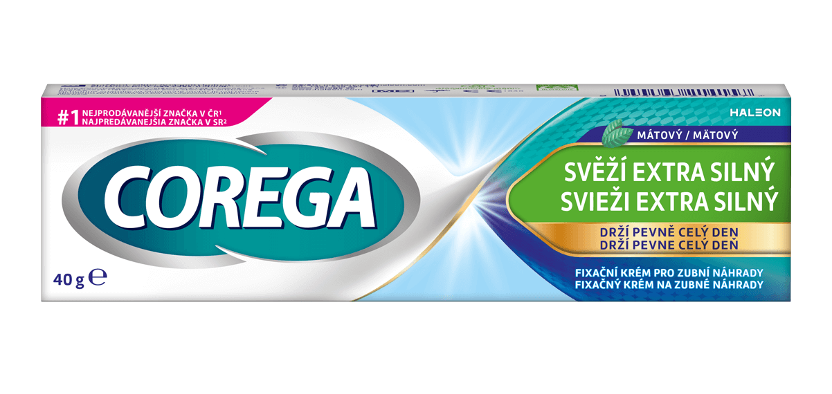 Corega Svieži extra silný Corega Svieži extra silný fixačný krém