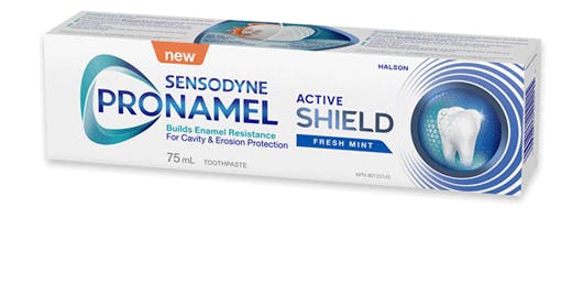 Box of Pronamel Active Shield toothpaste Fresh Mint