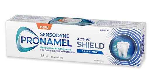 Box of Pronamel Active Shield toothpaste Fresh Mint