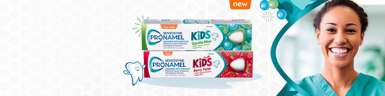 Kids Pronamel Gentle Mint and Berry Twist Toothpaste Banner