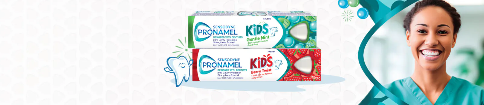 Kids Pronamel Gentle Mint and Berry Twist Toothpaste Banner