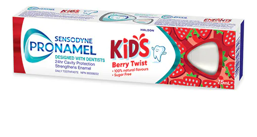A box of Pronamel Kids Berry Twist Toothpaste